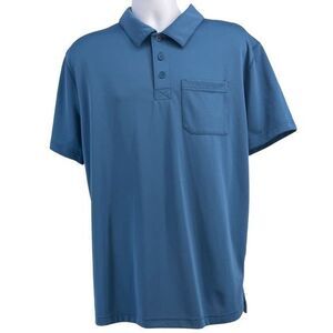 Under Armour Mens Blue Polo All Season Gear Breast Pocket sz XL 10275